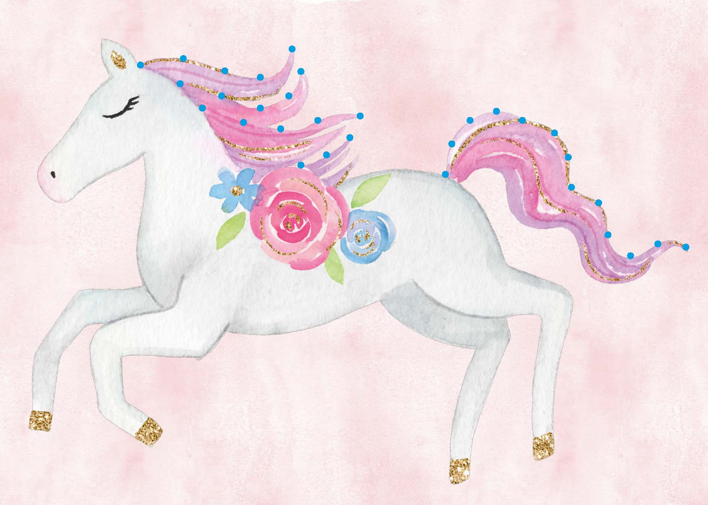 Designkarten-Set 'Pferd' 5 Stück