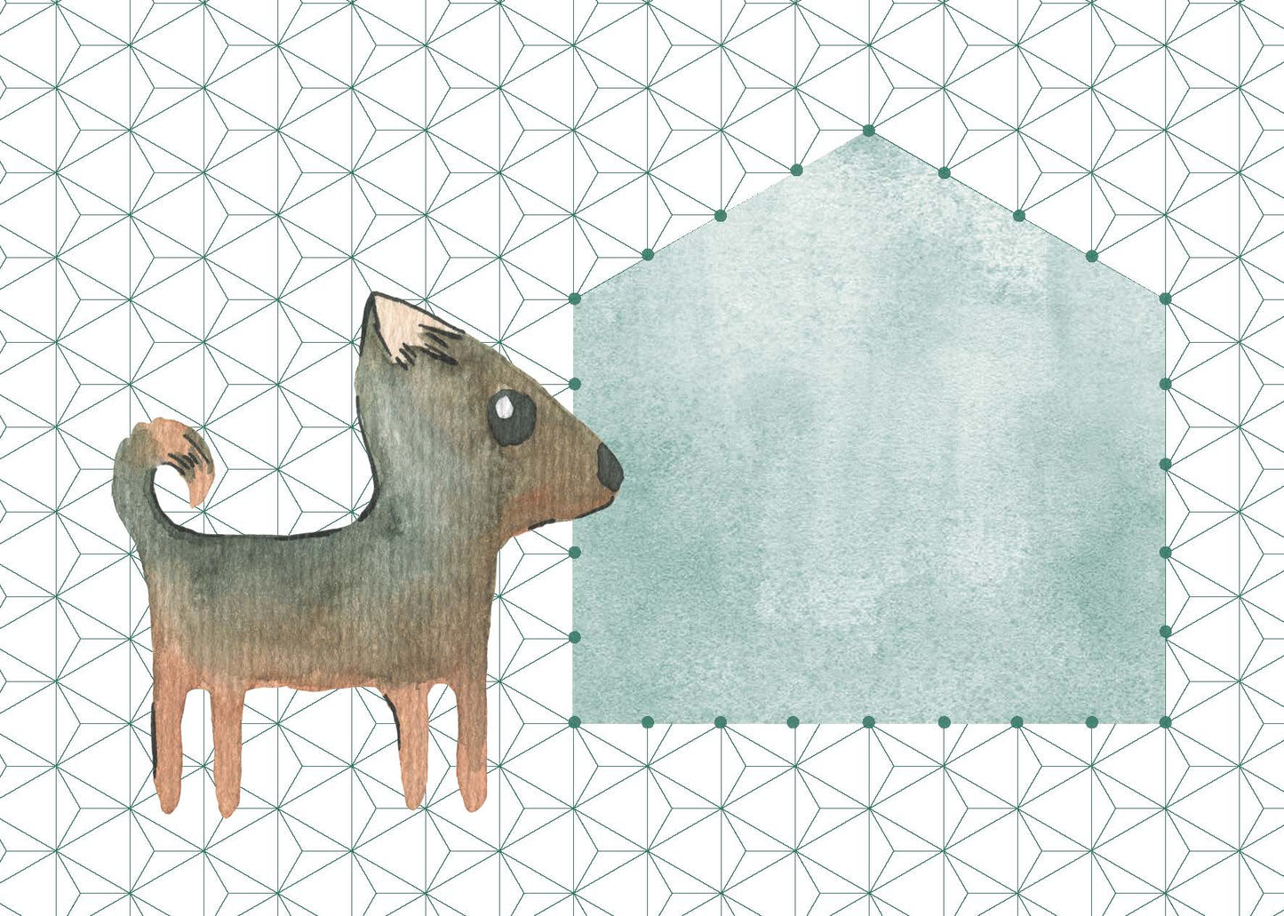 Designkarten-Set 'Hund' 5 Stück