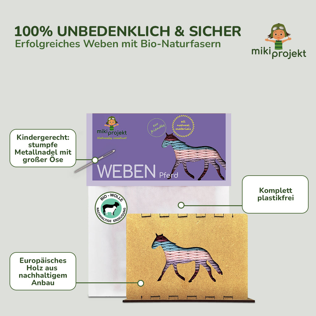Bastelset Weben 'Pferd'
